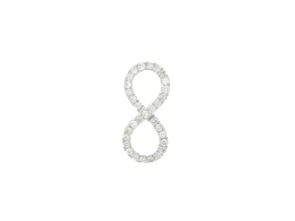 Diamond Infinity Earrings - Image 2