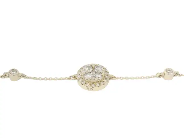 Halo Diamond Set Bracelet - Image 5