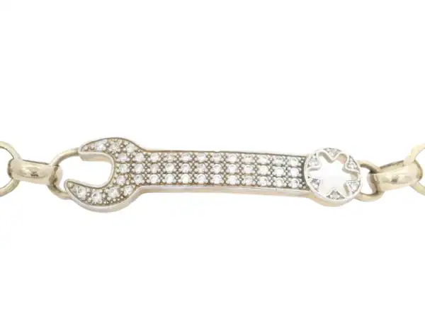 Children's CZ Spanner Belcher Bracelet - Image 3