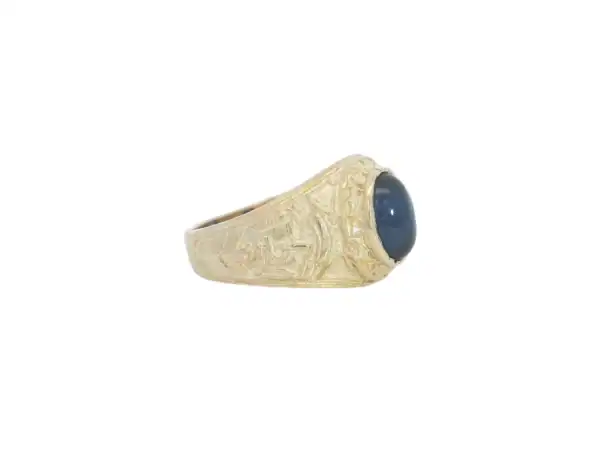 Children's Graduation Ring with Blue Stone - Image 3