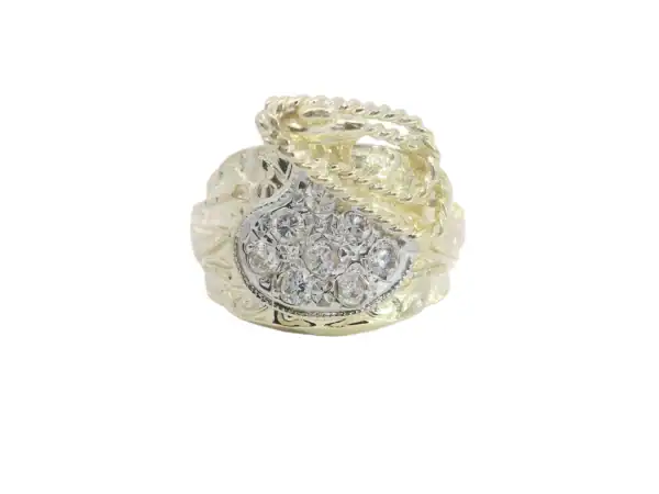 Children's CZ Saddle Ring