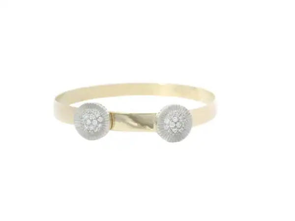 CZ Double Presidential Expandable Baby Bangle
