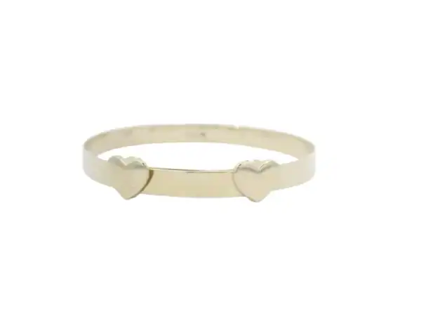 Plain Heart Expandable Baby Bangle